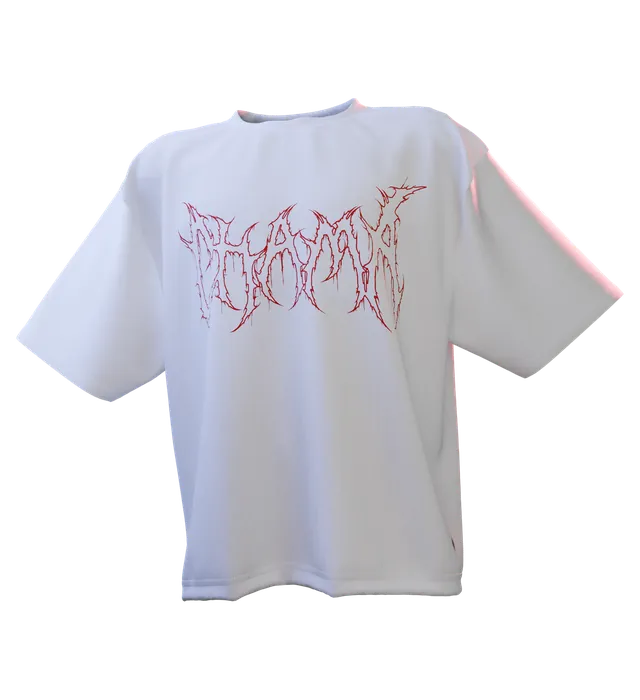 Chama-White oversized tee by 3rdEra