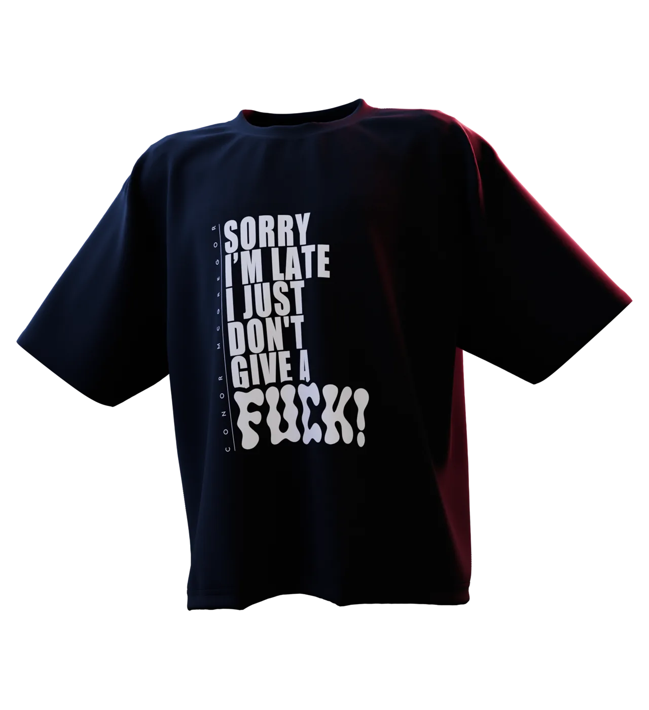 Conor: DGAF oversized tee by 3rdEra, front view