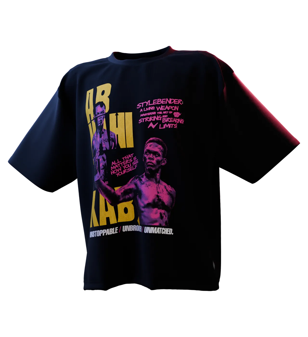 Izzy: Now or Never oversized tee by 3rdEra, front view