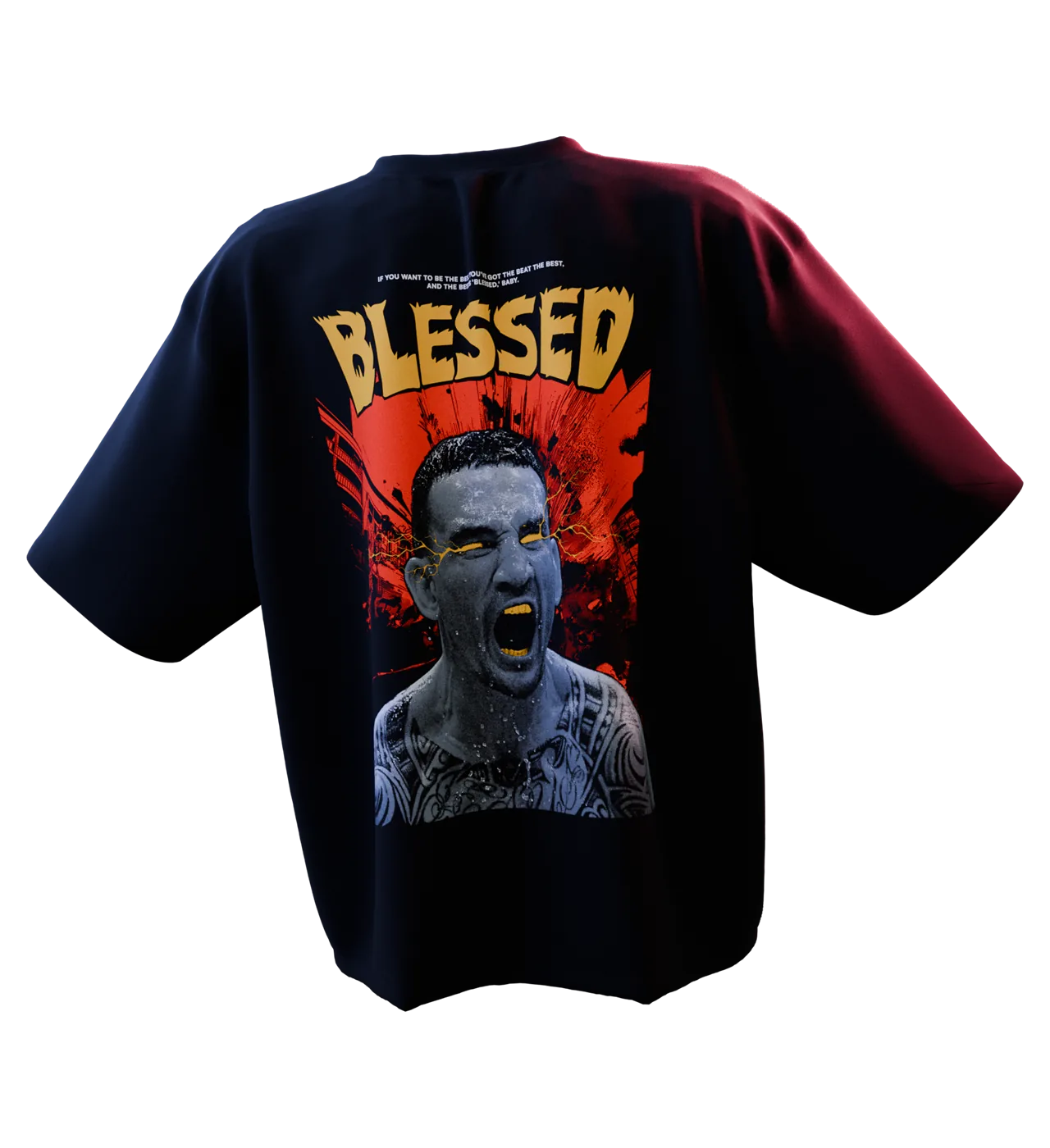 Max Holloway oversized tee by 3rdEra, front view